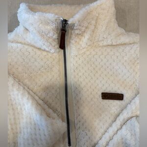 Columbia White Fleece Jacket